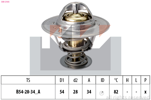 Termostat chladenia KW